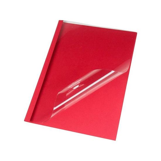 Bordeaux | 240 G/m² | 4 Mm Chemises à Reliure Thermiques A4, Carton Cuir, 40 Feuilles