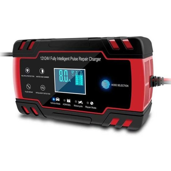 Chargeur de Batterie de Voiture Mainteneur de Chargeur de Batterie Automatique 12V24V avec