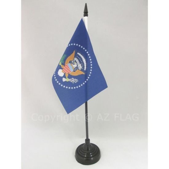 AZ FLAG - Drapeau De Table USA Président - 15x10 Cm - Mini