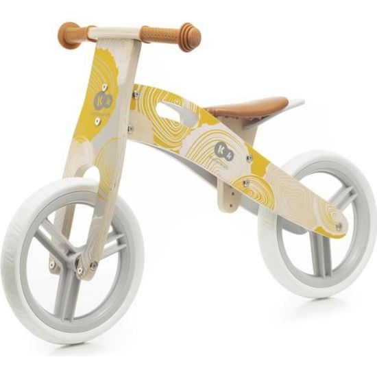Draisienne Kinderkraft RUNNER - Vélo en bois sans pédales pour enfant à partir de 3 ans - Jaune