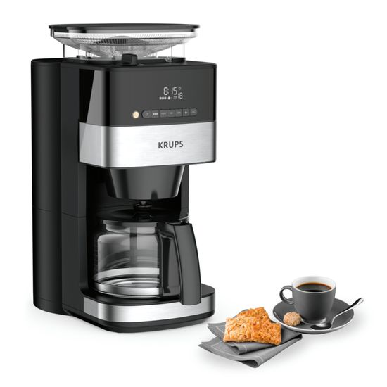 Cafetière filtre - Krups - KM832810 - 10 tasses - Programmable - Noir ...
