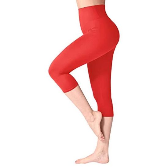 4505 - Legging de sport côtelé et doux au toucher à taille haute - Gris