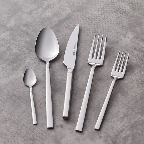 Set De 60 Couverts Karaca New Porto Pour 12 Personnes – Élégance Moderne Et Durable En Acier Inoxydable