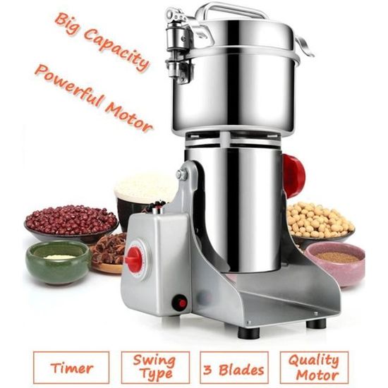 700g grains épices céréales café sec nourriture broyeur moulin machine