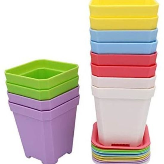 Soucoupes Pour Pots De Fleurs Lot De 24 Soucoupes Transparentes Pour Plantes - 4 Tailles (15 à