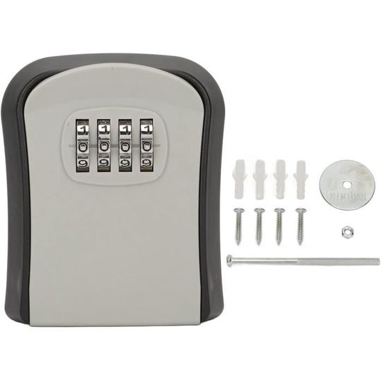 Coffret à Clés Mural Avec Code - Boîte à Clés Intérieure/extérieure à Bouton-poussoir, Marque Lospu HY