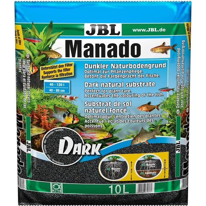 JBL MANADO DARK Susbstrat de Sol 10L aquarium