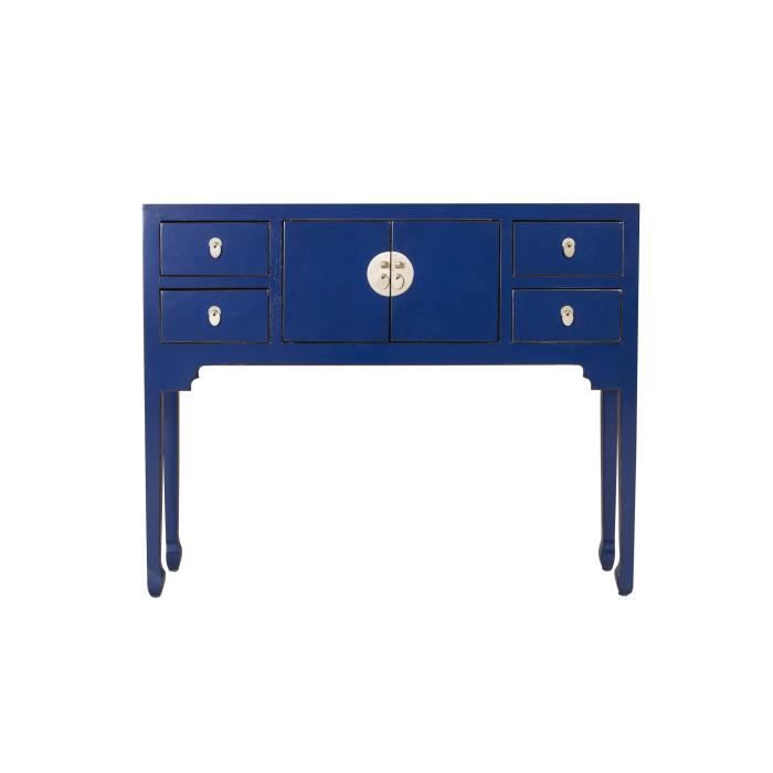 Console Chinoise Fine Asianliving - Bleu Nuit - L100xP26xH80cm
