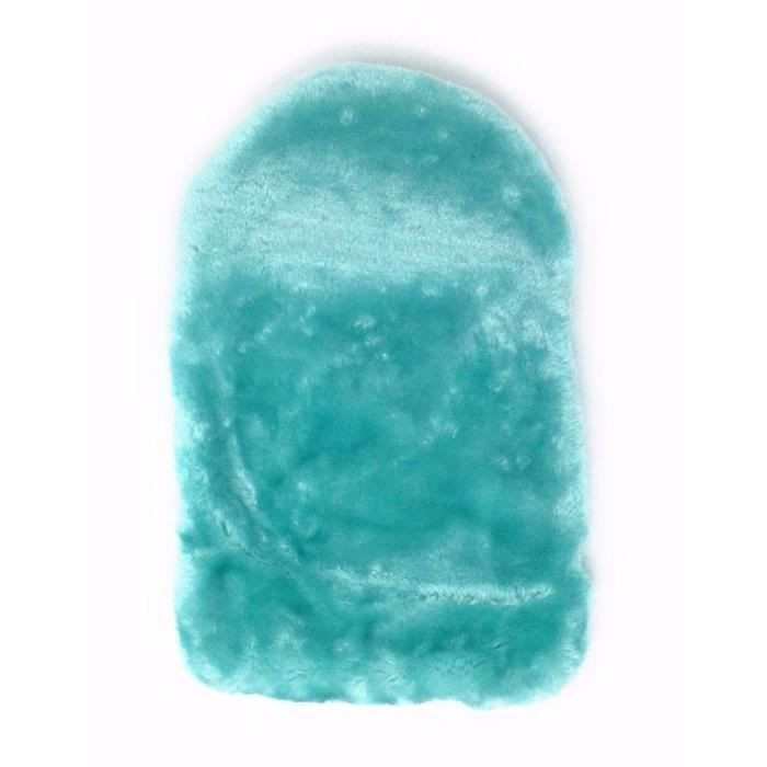 Bouillotte de luxe douce en fausse fourrure confortable Tissu eau chaude couverture seulement - pour 2L (Tame Teal)