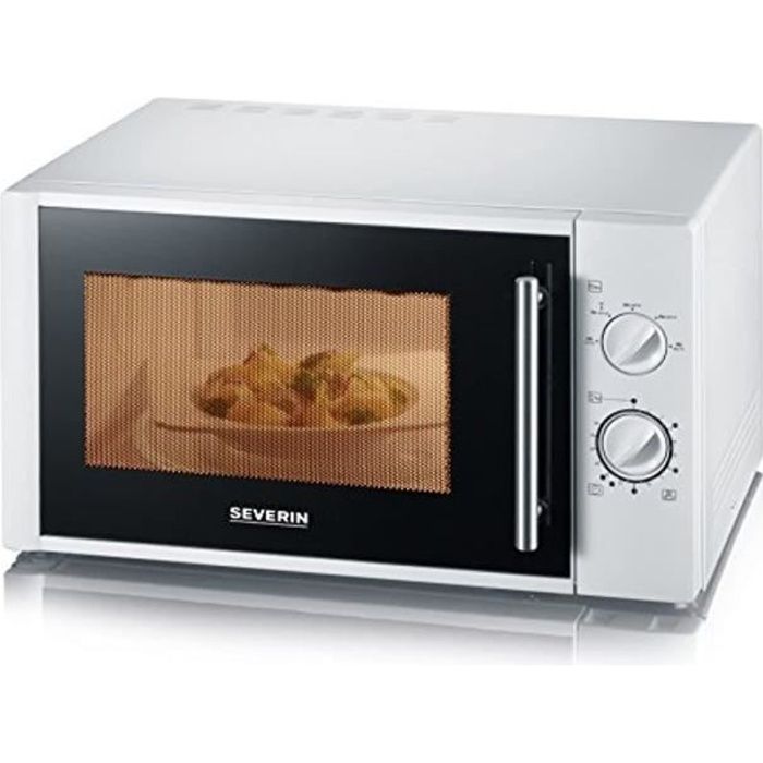 SEVERIN Four à Micro-Ondes, Plateau Tournant Inclus (Ø 31 cm), Minuteur, 900W, MW 7873, Blanc