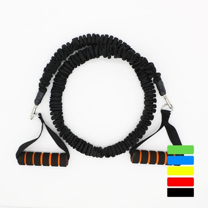 ELASTIQUE DE RESISTANCE - HARNAIS DE RESISTANCE - EXTENSEUR - ELASTIBAND - SANGLE DE MUSCULATION Tirez les poignées corde élastique