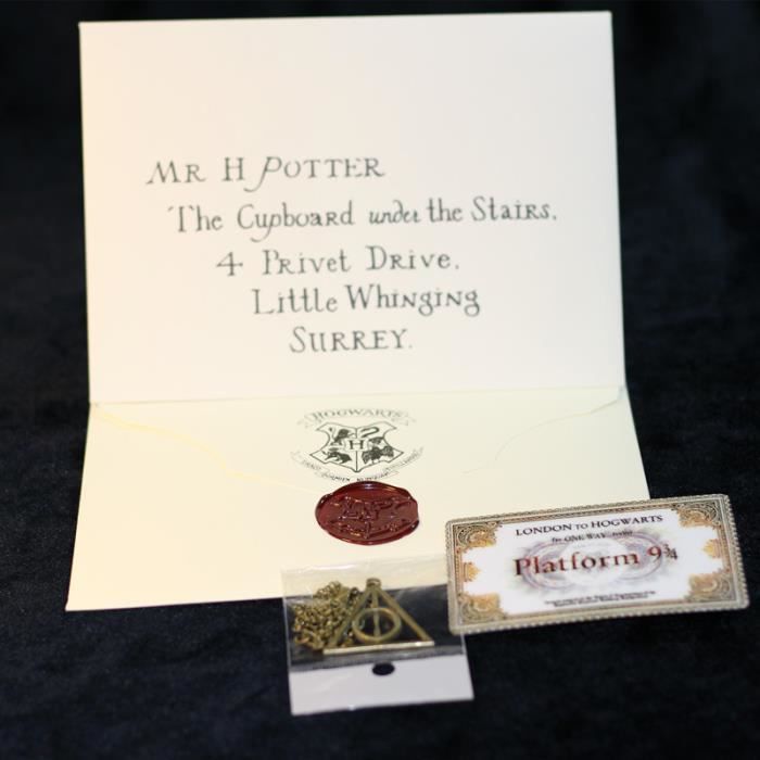 KING-WOW®Harry Potter Poudlard Avis d'admission-Enveloppe-cadeau