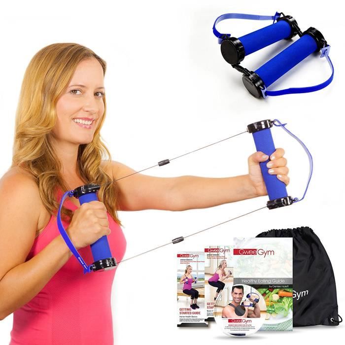 Meilleur exercice de bandes de résistance - Gwee Gym Total Body Workout Kit - Ultimate Cross Trainer pour construire le muscle et pe