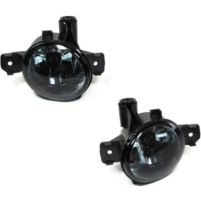 2 ANTIBROUILLARD NOIR TRANSLUCIDE BMW X1 E84 PACK AERO X3 E83 X5 E70 ET SERIE 1 E81 E82 E87 E88