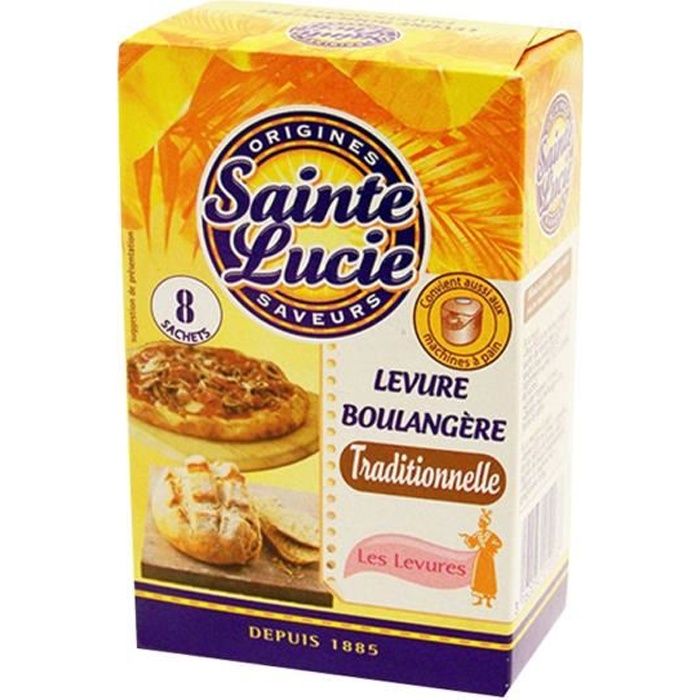 Levure boulangère traditionnelle Sainte Lucie - 8 x 8 g