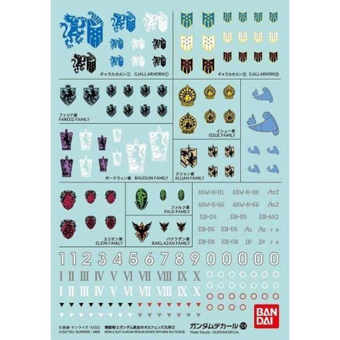 Figurine GUNDAM - Decal 104 Mobile Suit Iron-Blooded Orphans - MK Decal