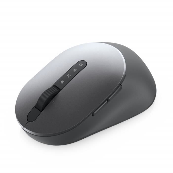 DELL MS5320W - Souris - Optique - 7 boutons - Sans fil - 2.4 GHz, Bluetooth 5.0 - Gris titan