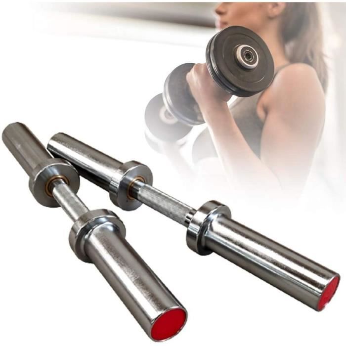 ZPCSAWA Barre Haltere, Barre Musculation avec Poids, Barres D'haltères Universelles pour Entraînement de Musculation, Accessoire352