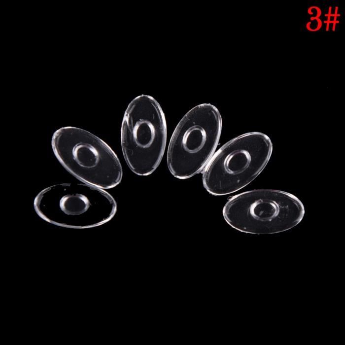 Piercing nez,5 paires-lot lunettes en Silicone anti dérapant aluminium conducteur plaquettes nasales confortable en - Type 3