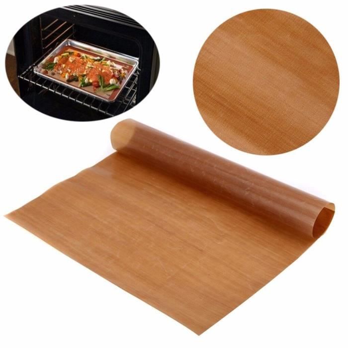 Papier de cuisson antiadhésif réutilisable haute température résistant feuille four micro ondes gril tapis de cuisson 40 GF3277