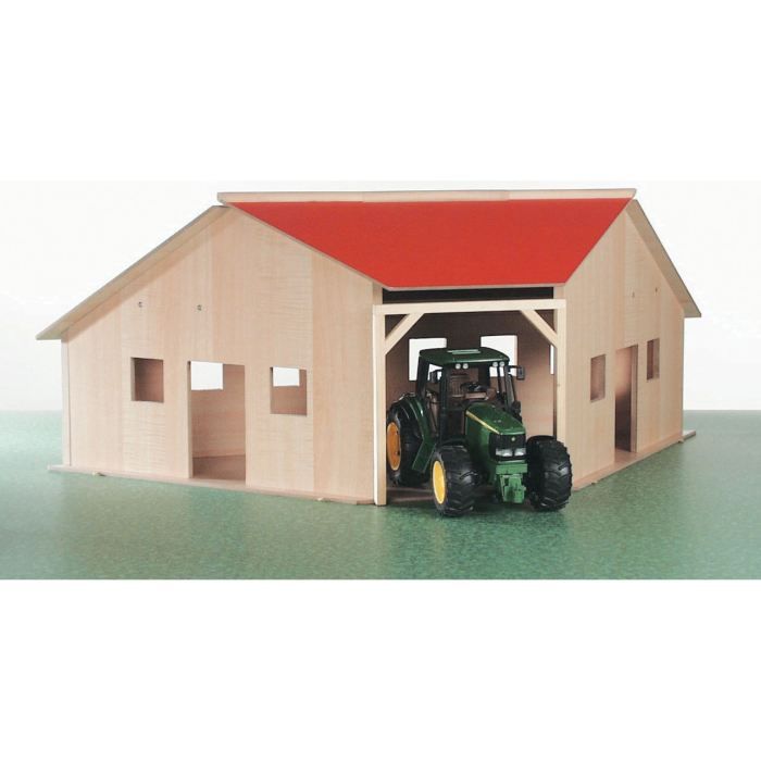 Kids Globe Hangar de ferme Échelle 1:16 Bois 610339