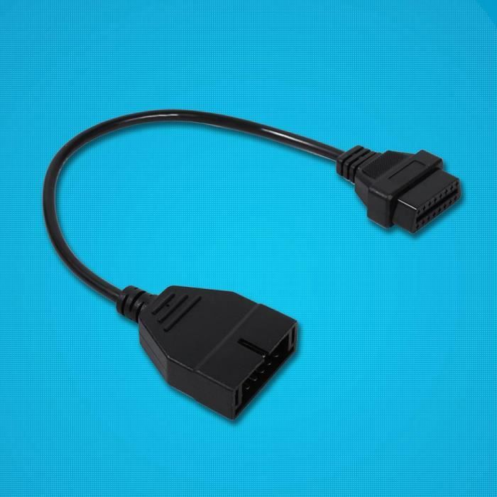 YOSOO câble de diagnostic Câble de connecteur d'adaptateur de Diagnostic de voiture de 12 broches OBD1 à 16 broches OBD2 pour GM