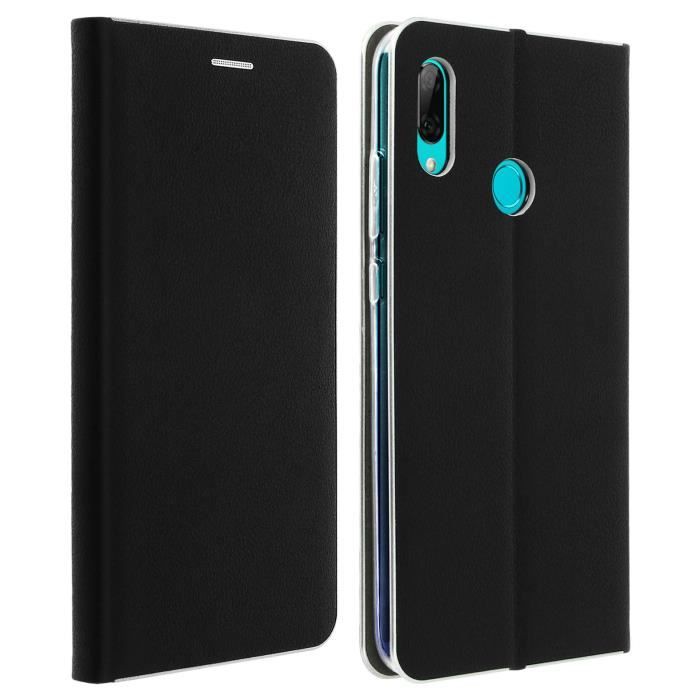 Housse Huawei P Smart 2019 et Honor 10 Lite Étui Porte-carte Fonction stand noir Noir