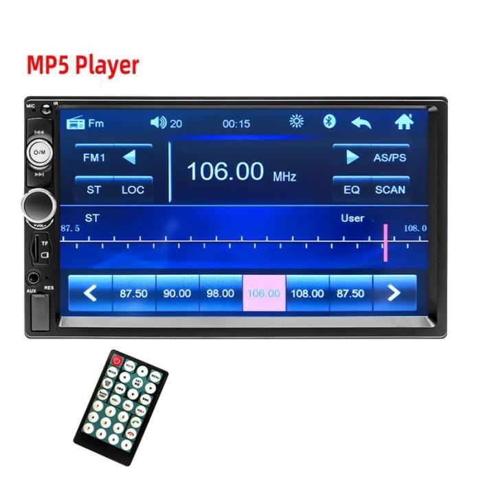 radio seulement Autoradio Android, MP5, Bluetooth, USB, FM, caméra, lecteur multimédia, Mirrorlink, 2 din