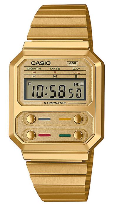 CASIO Montre vintage - Multifonctions - Dorée