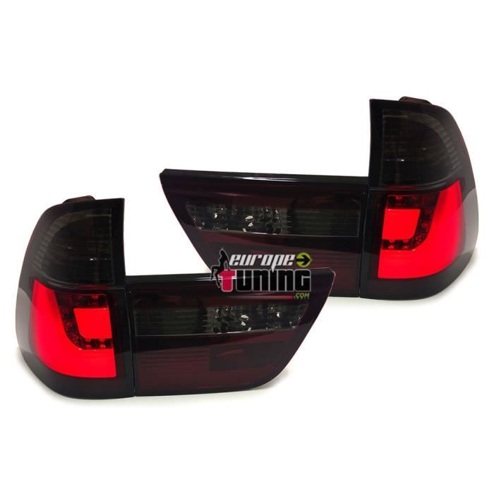 FEUX TUNING ROUGES NOIRS CELIS LED POUR BMW X5 TYPE E53 (04015)