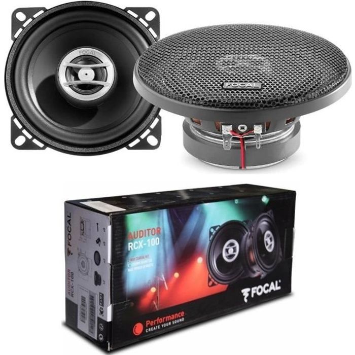 2 FOCAL AUDITOR RCX-100 haut-parleurs coaxial 2 voies 10,00 cm 100 mm 4\