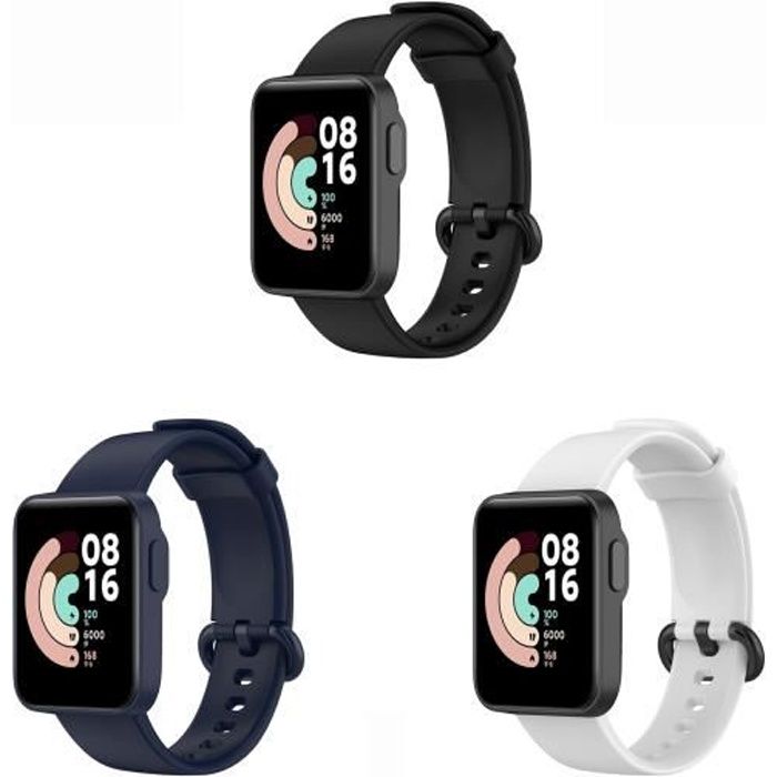 [3 PACKS] Bracelet pour Xiaomi Mi Watch Lite / Redmi Watch, Bracelet Fitness Bande de Remplacement en Silicone Strap Extensible
