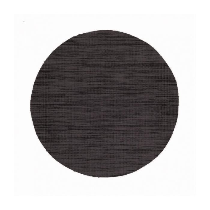 Set de table rond Gala ardoise diamètre 35 cm Les Ateliers du Linge Diamètre 35 ARDOISE