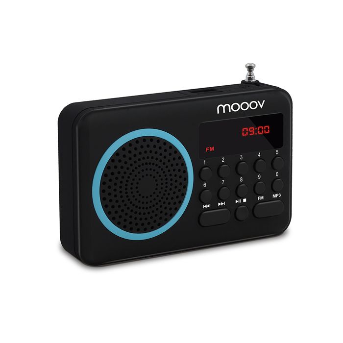 MET 477203 Radio portable FM Bleu