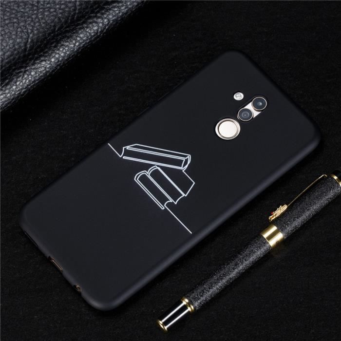 Coque téléphone Pour Huawei Mate 20 Lite 6.3- COQUE Neuf livre Mode Slim souple en Silicone TPU Gel