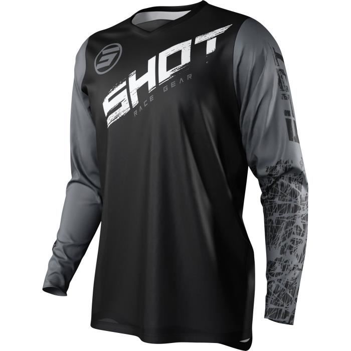 Shot maillot cross devo Slam gris