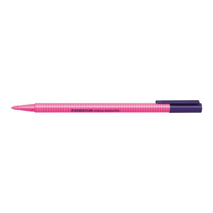 STAEDTLER triplus textsurfer Surligneur rose encre pigmentée à base d'eau 1-4 mm trait fin