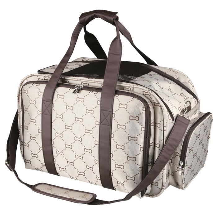 TRIXIE Sac Maxima agrandissable - 33x32x54cm - Beige et brun - Pour chien