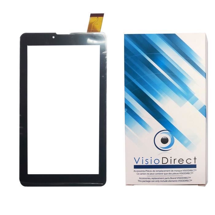 Vitre ecran tactile pour Thomson TEO QUAD 7 BK16 7- Telephone portable noir - Visiodirect