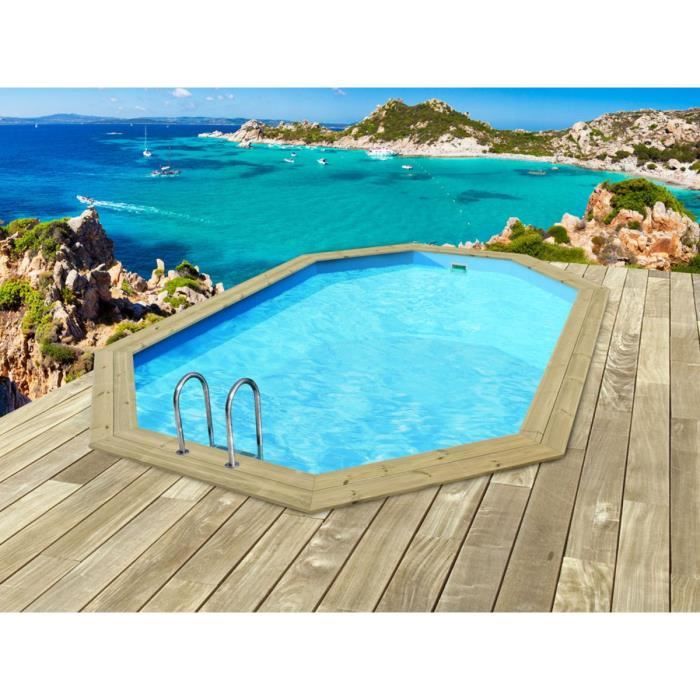 Piscine bois - Baléares - - 6.50 x 4.40 x 1.31 m