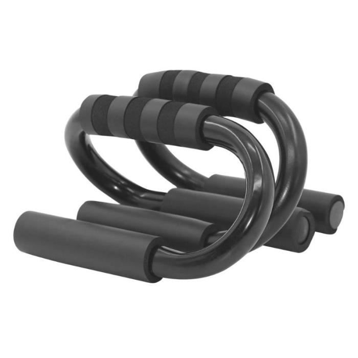 Black -Poignée barre de poussée, support entraînement musculation poitrine,équipements fitness, texture éponge, 1 paire,