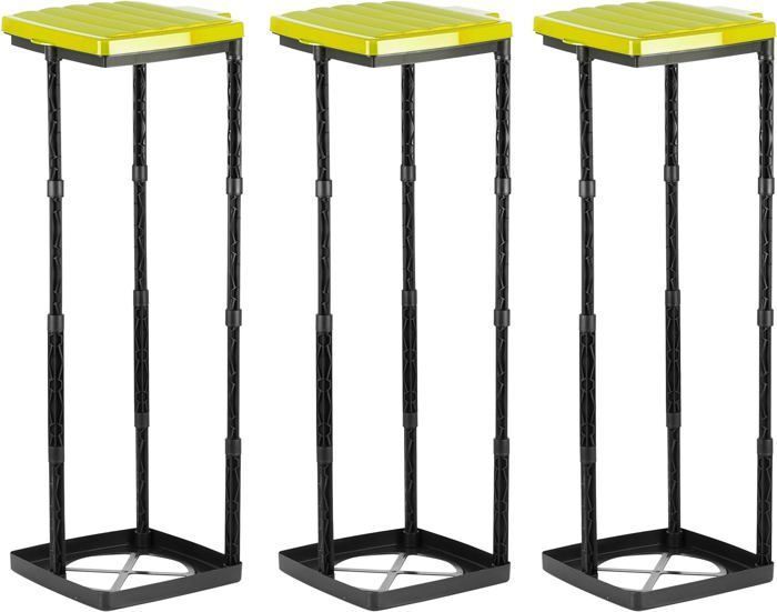 Support sac-poubelle avec piétement à 3 pieds: pour capacité 120 l