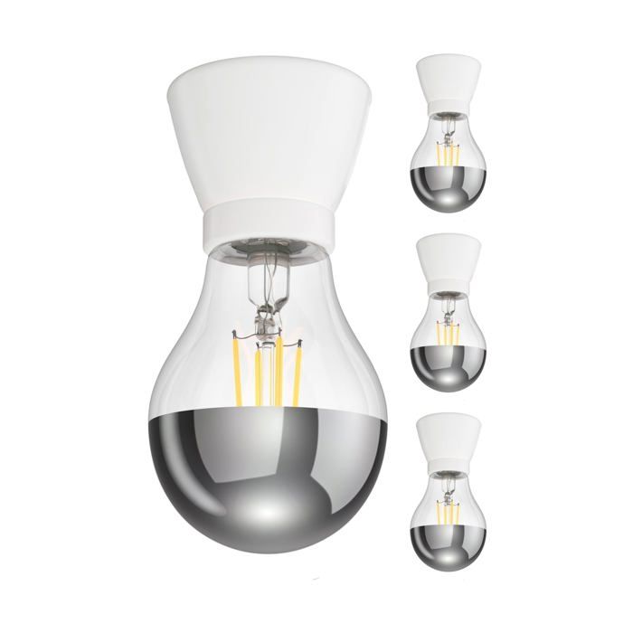 4 Pièces GX53 Douille De Lampe INEL Ronde 90mm Incl