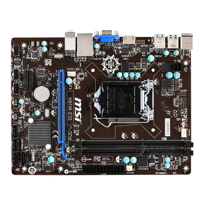 Carte mère MSI H81M-E33 Intel H81 LGA 1150 2xDDR3 SDRAM 16 Go Micro ATX - Msi