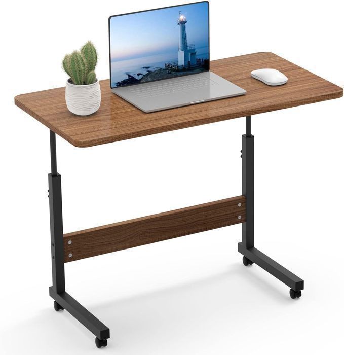 Table D’appoint En C Réglable – Double Plateau Pivotant, Hauteur 55-85 Cm, Pour Canapé/lit - 6