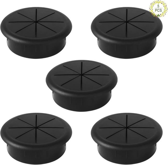 Passe-câble Rond En Alliage De Zinc 50 Mm - Pour Bureau, Armoire, Ventilation - Gestion Câbles Discrète Et Propre
