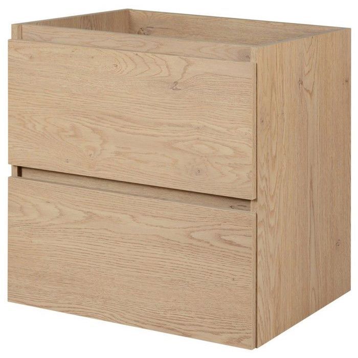Meuble de salle de bain suspendu sous vasque SIMPLE - chêne clair - 60 cm Meuble de salle de bain suspendu sous vasque SIMPLE - chêne clair - 60 cm