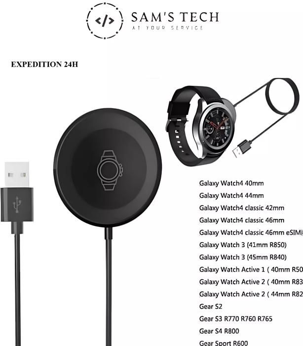 charger samsung galaxy watch active r800 Chargeur Magnétique Chargeur Samsung Galaxy Watch Active 44mm