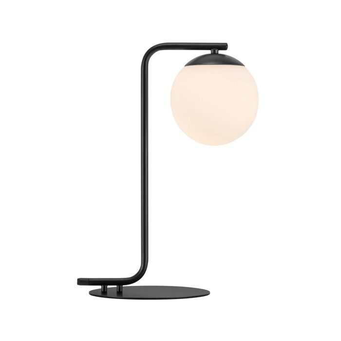 Lampe à poser Nordlux luminaire Intérieur GRANT Lampe de table Style moderne et glamour Verrerie Noir H.41 - IP20