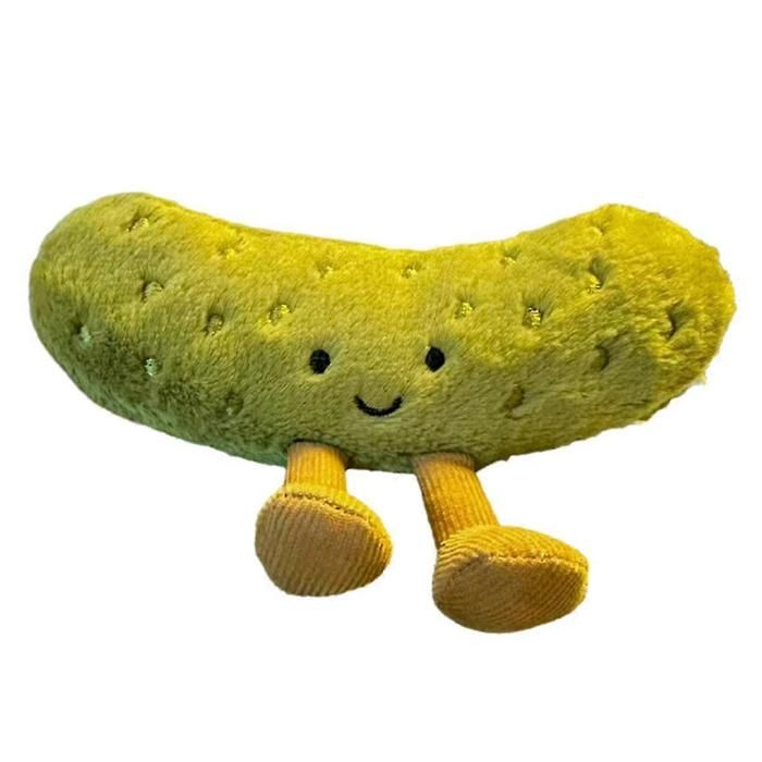 Peluche cornichon vert petit coussin décoratif en forme de légume cadeau danniversaire pour enfant